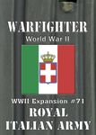 Warfighter: WWII Expansion #71 – Royal Italian Army