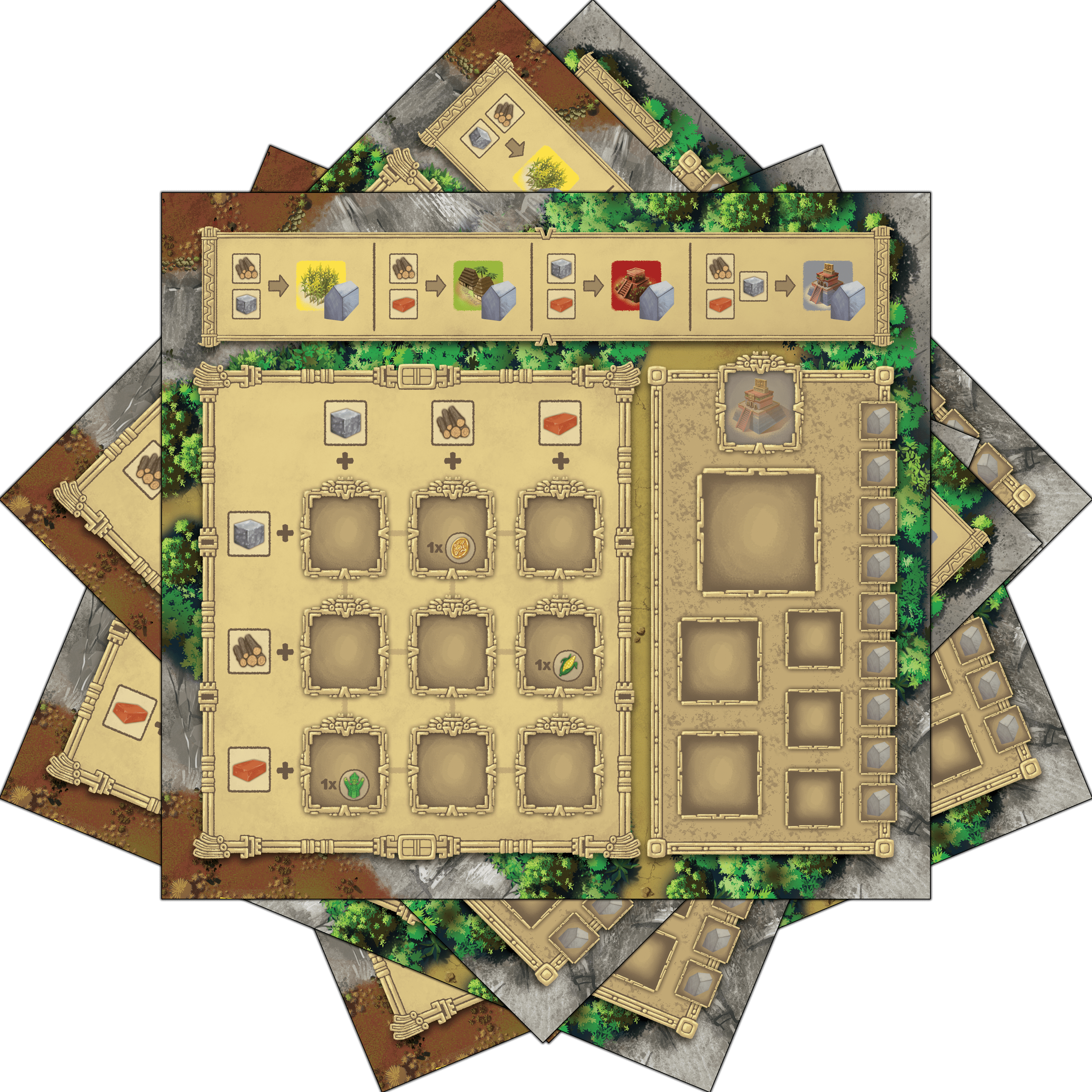 Zapotec: Asymmetrical Player Boards box art