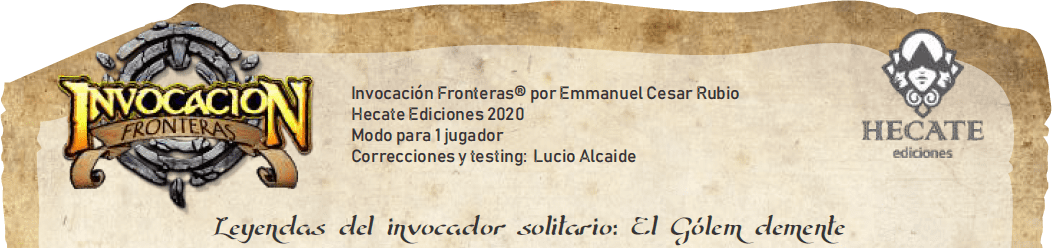 Invocación Fronteras: Leyendas del Invocador Solitario – El Gólem Demente box art
