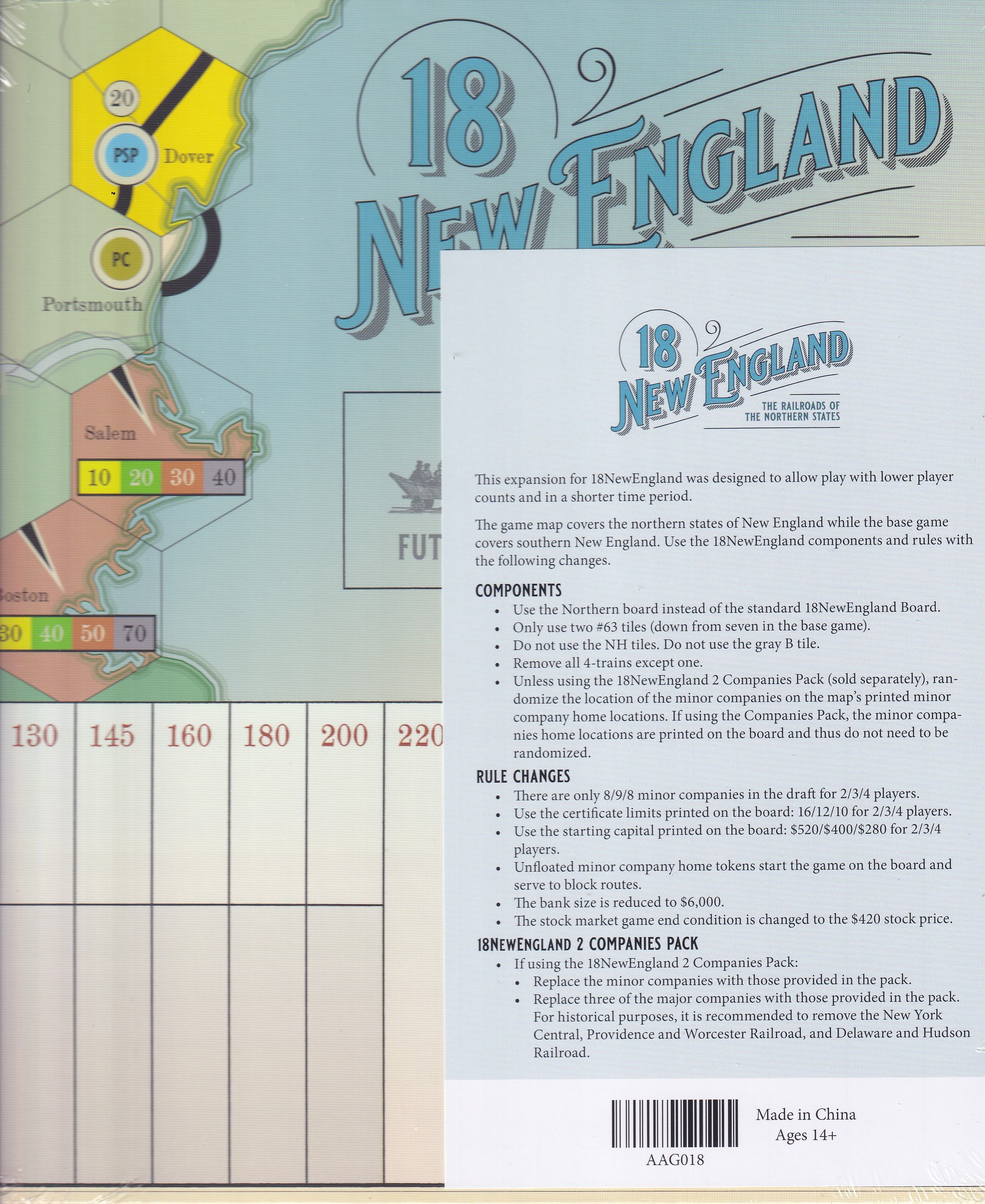 18NewEngland 2: The Railroads of the Northern States doboz