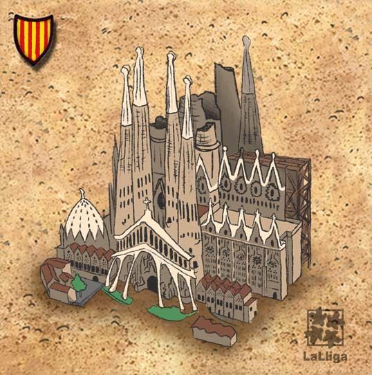 La Sagrada Familia (fan expansion for Carcassonne) box art