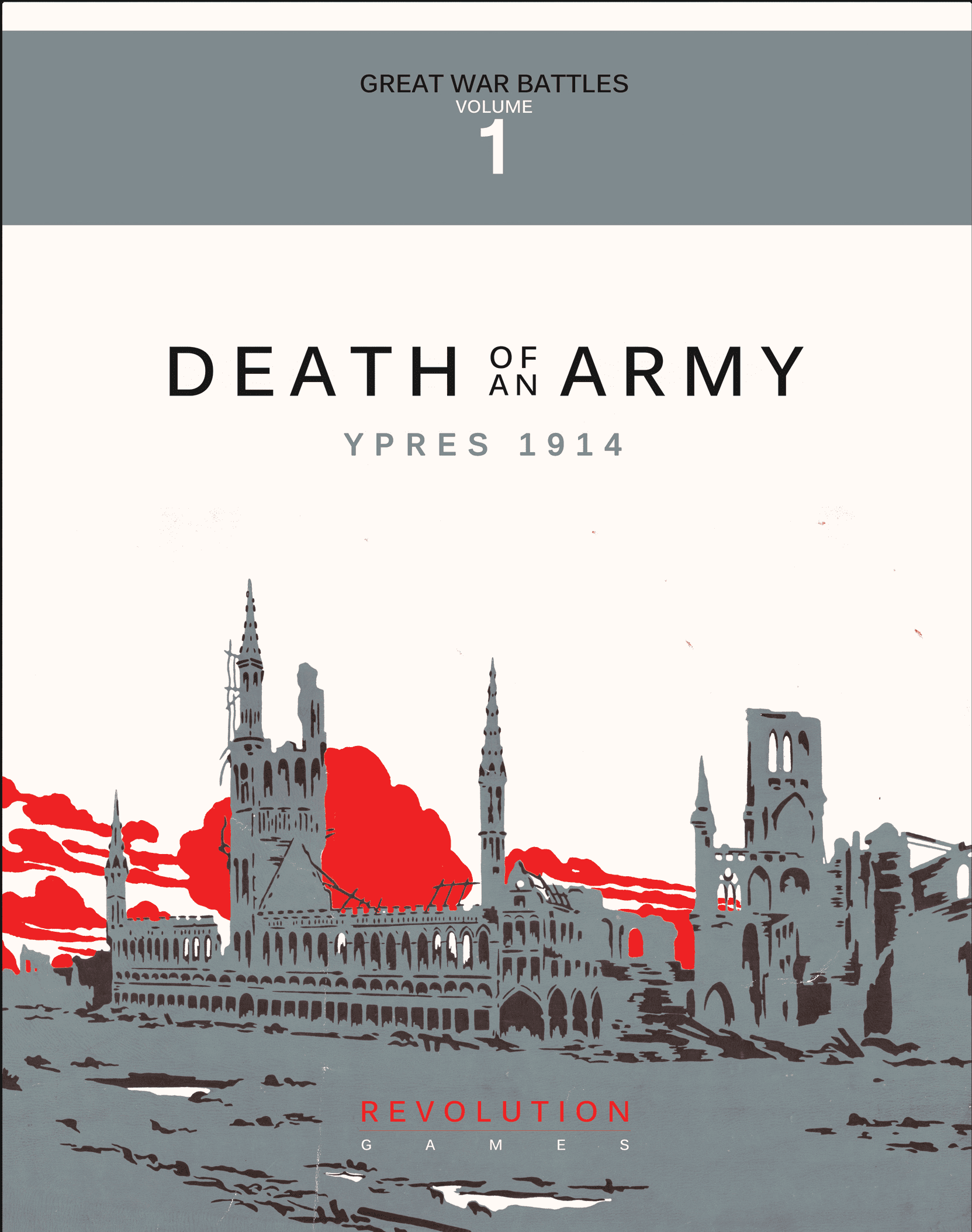 Coperta Death of an Army: Ypres 1914