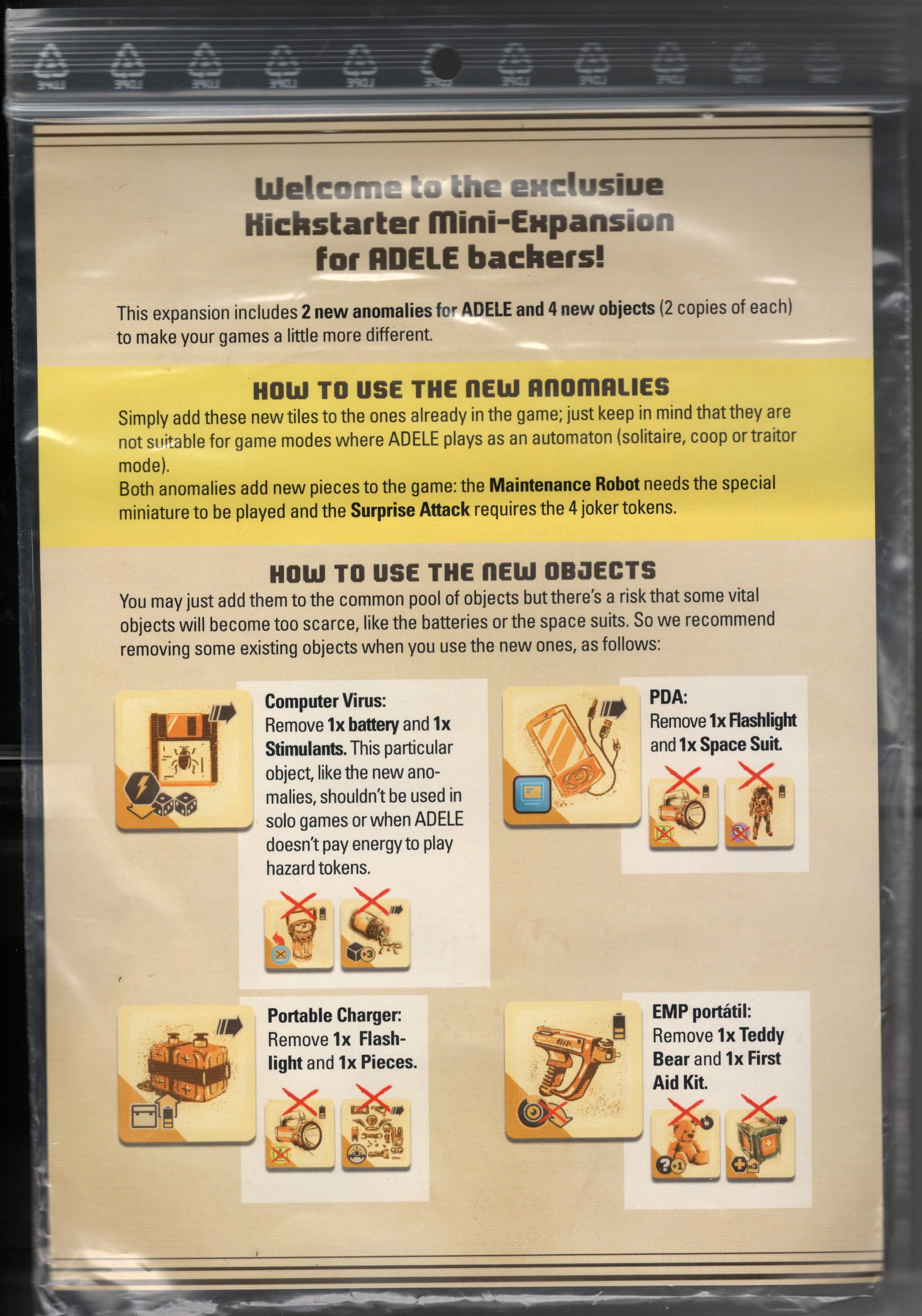 A.D.E.L.E.: Kickstarter Mini Expansion box art