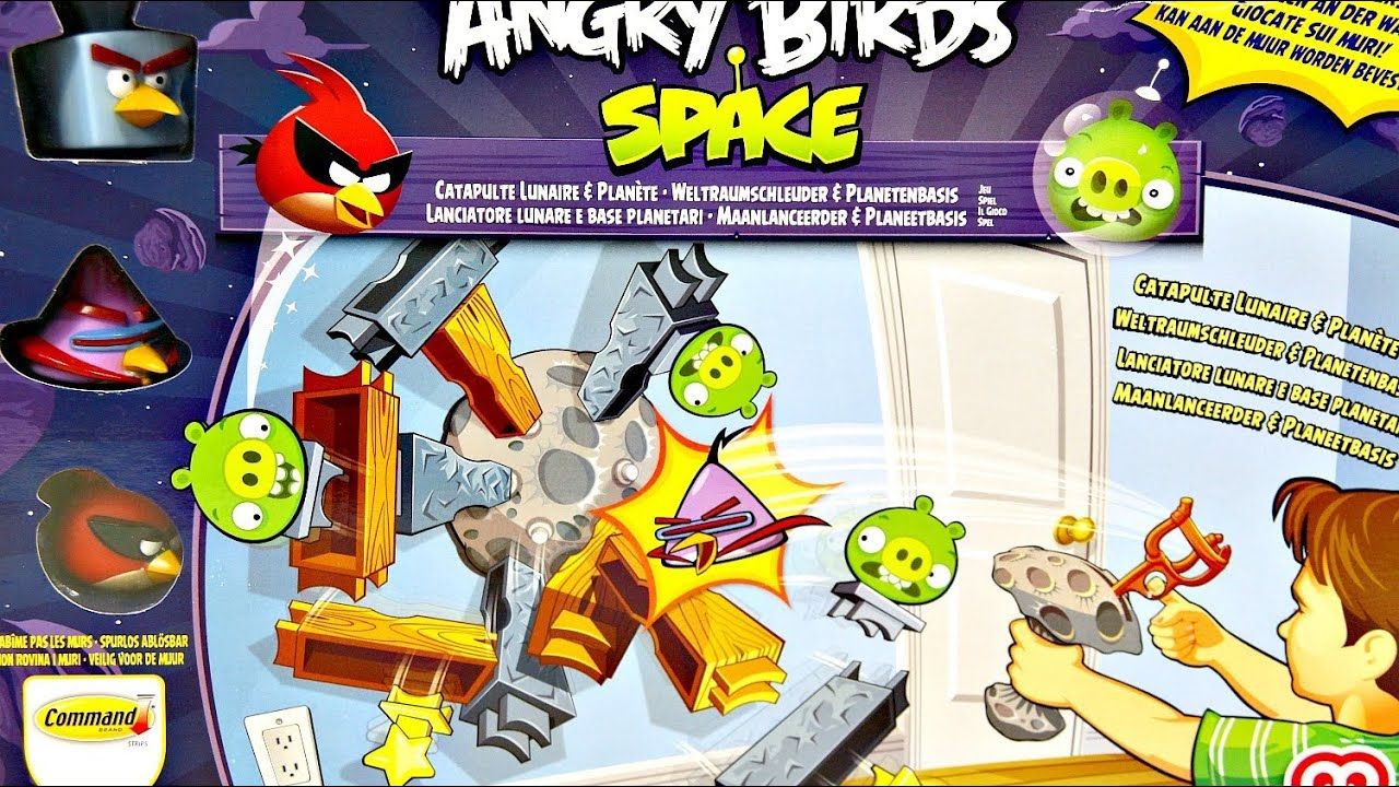 Angry Birds Lunar Launcher and Planet Base Playset box art
