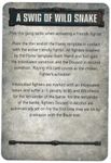 Necromunda: Underhive – A Swig Of Wild Snake Tactics Card