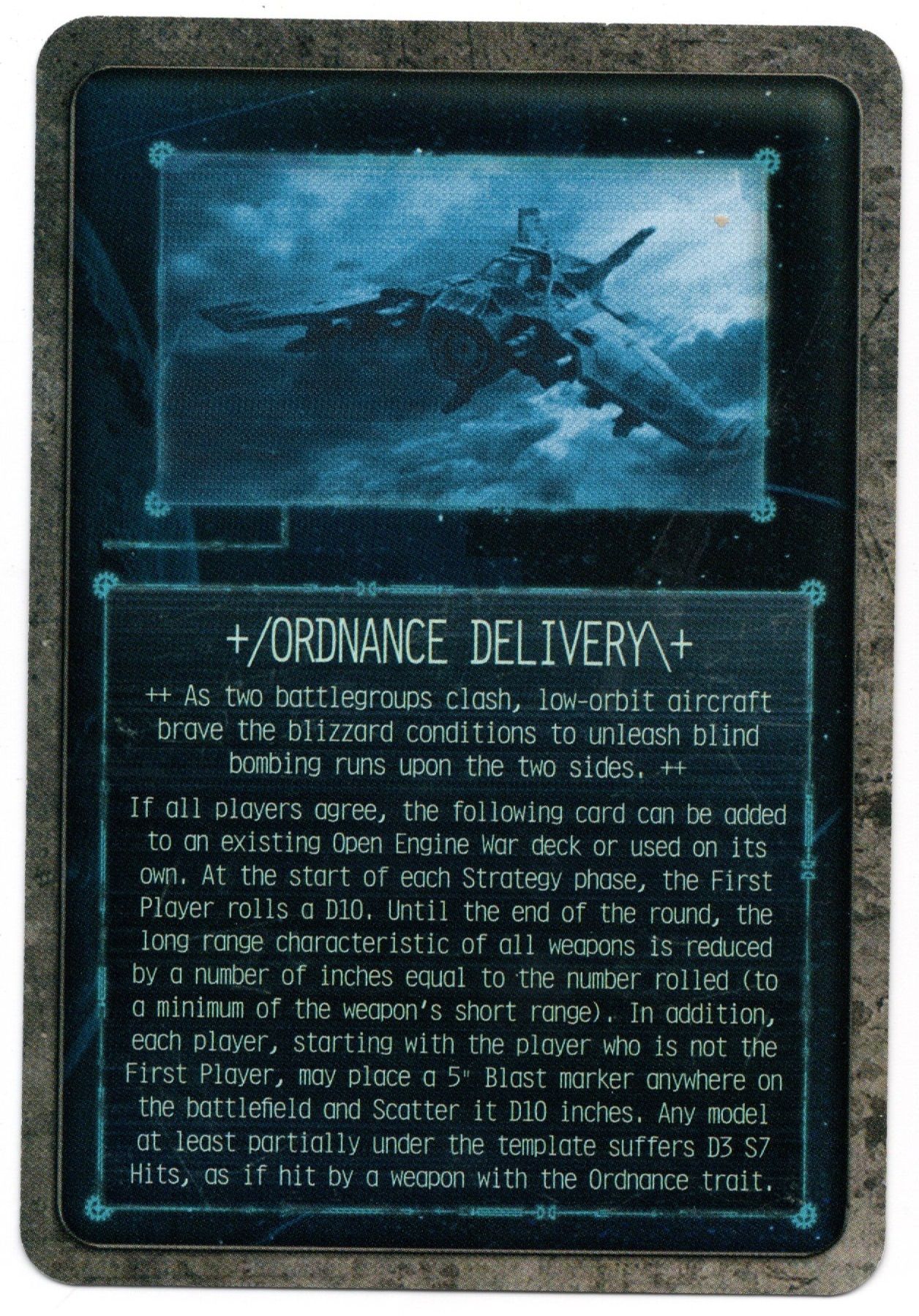 Coperta Adeptus Titanicus: The Horus Heresy – Ordnance Delivery Promo Card