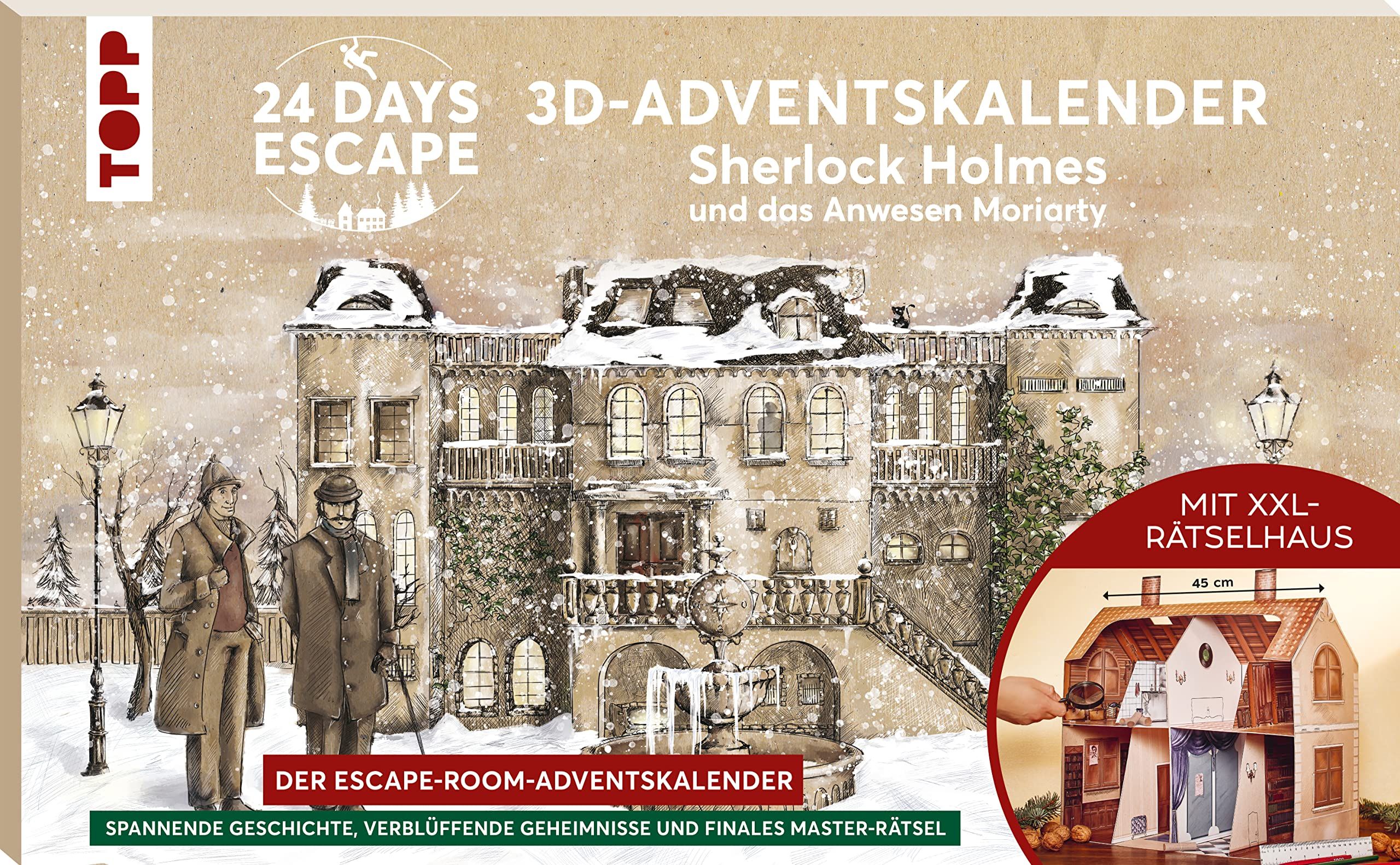 24 Days Escape: 3D-Adventskalender – Sherlock Holmes und das Anwesen Moriarty box art