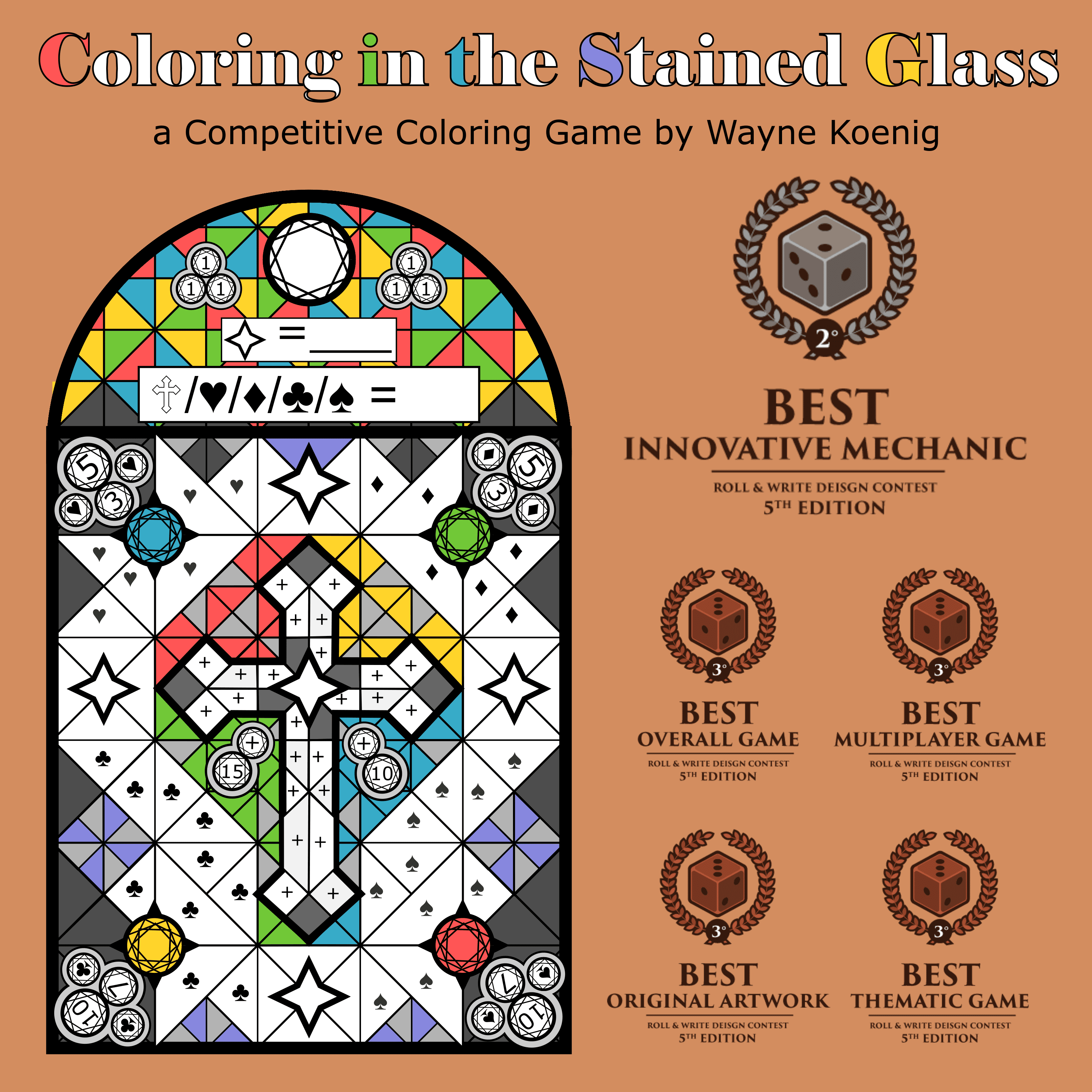 Coperta Coloring In The Stained Glass