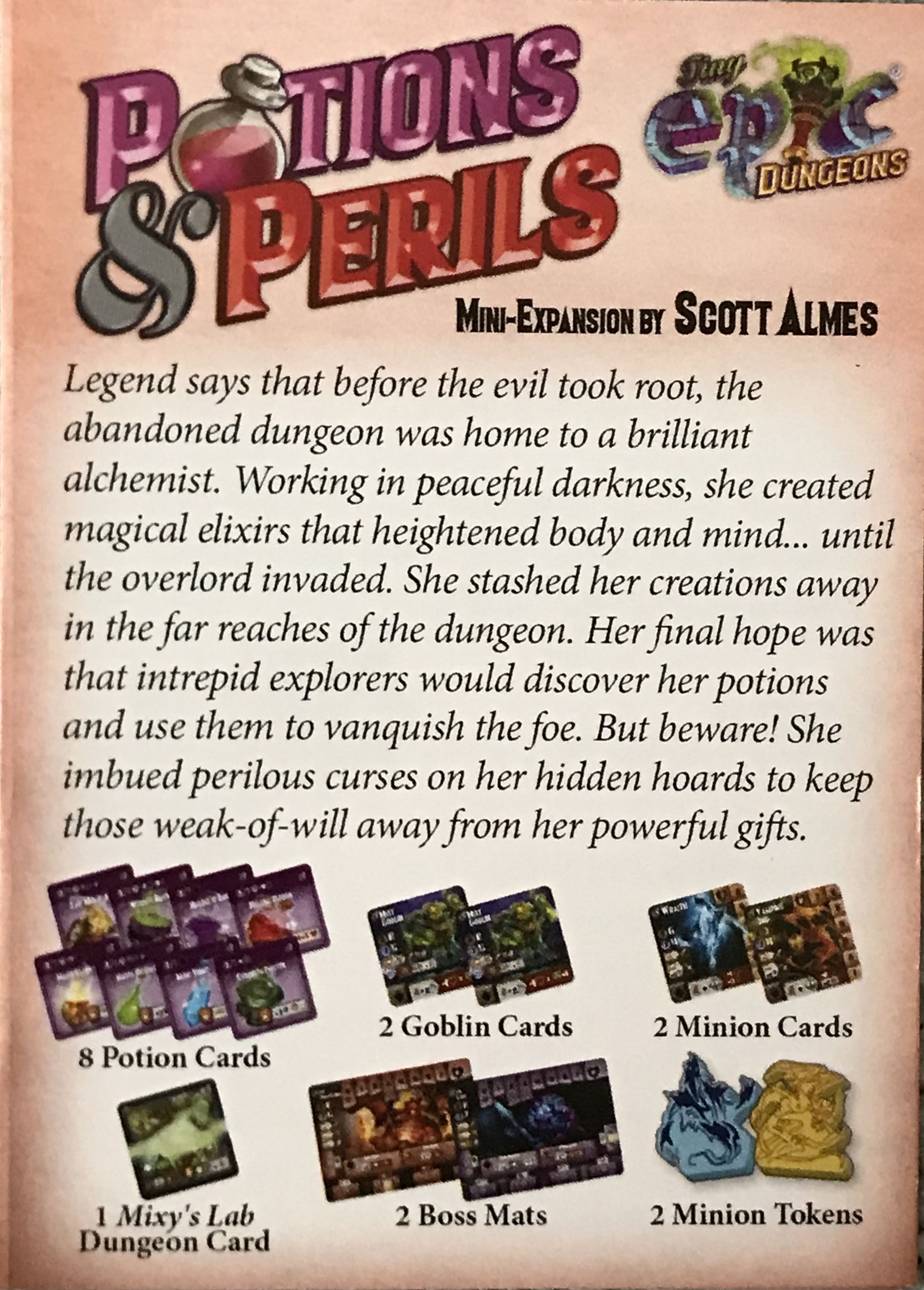 Tiny Epic Dungeons: Potions & Perils Mini Expansion doboz