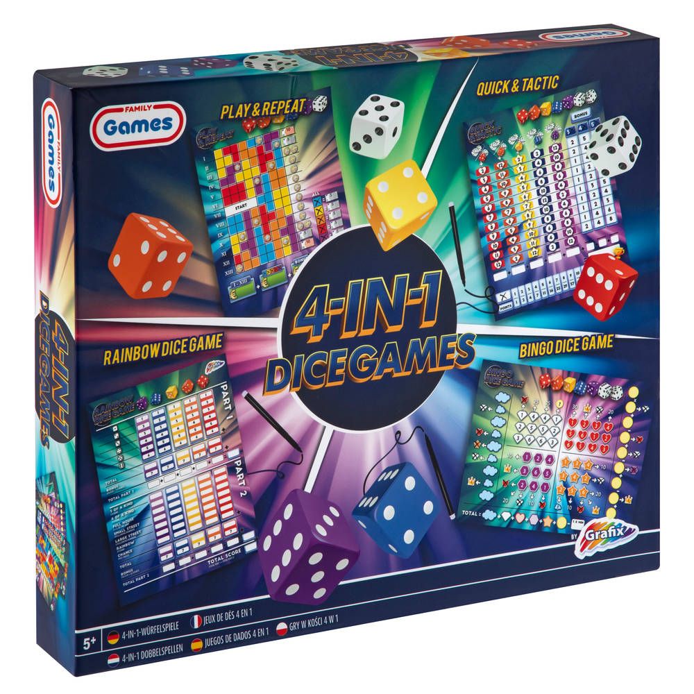 4-in-1 Dice Games box art