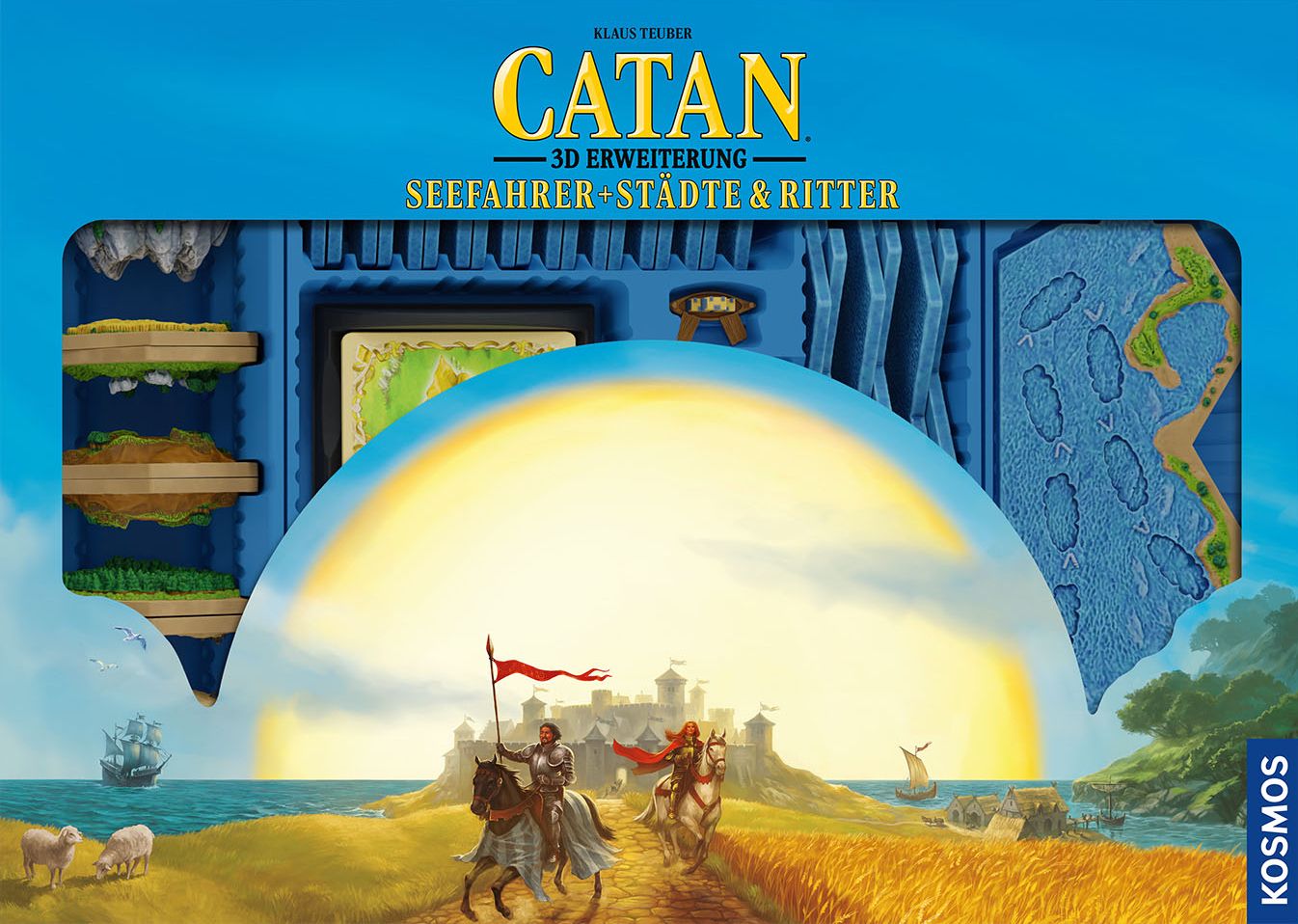 Catan: 3D Expansions – Seafarers + Cities & Knights box art