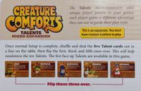 Creature Comforts: Talents Micro-Expansion (English Edition)