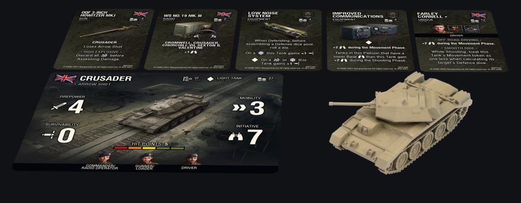 World of Tanks Miniatures Game: British – Crusader Expansion box art