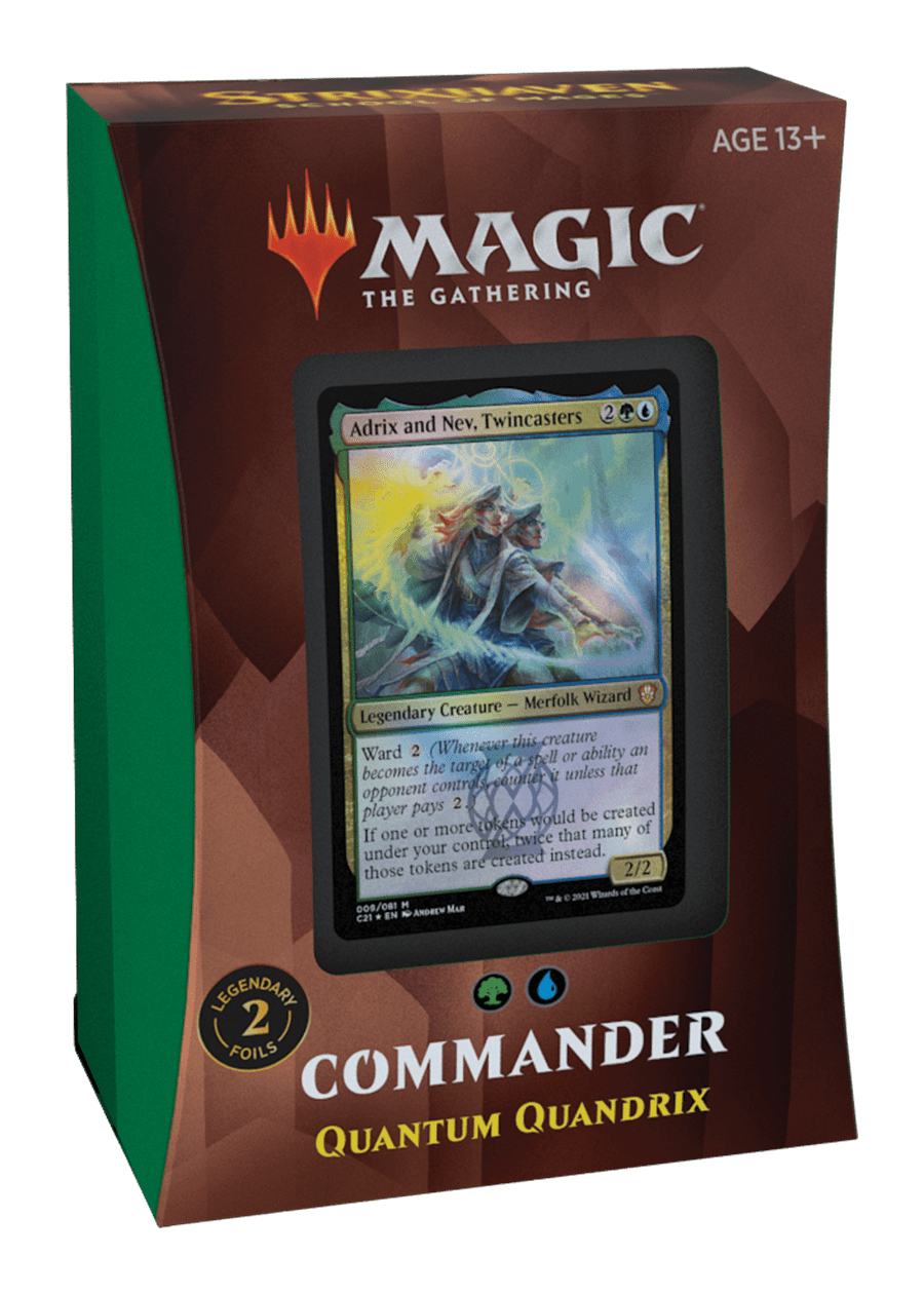 Magic: The Gathering — Commander 2021: Strixhaven Commander — Quantum Quandrix Deck box art