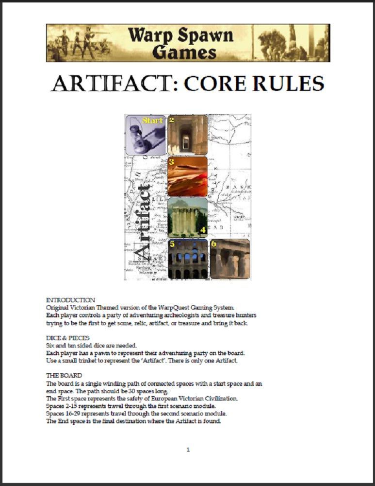 Coperta Artifact Core Rules