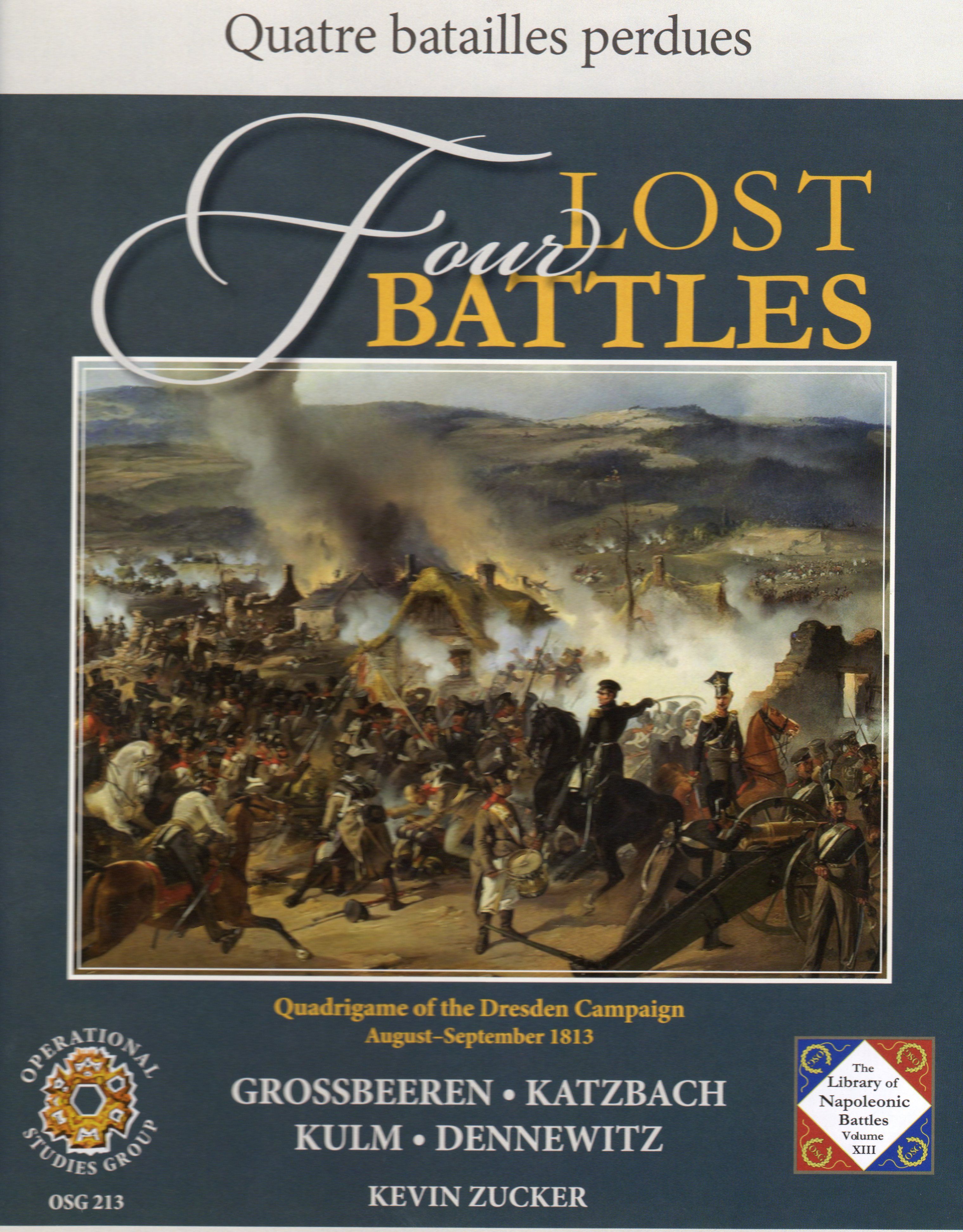 Four Lost Battles (2nd Edition): Quadrigame of the Dresden Campaign box art