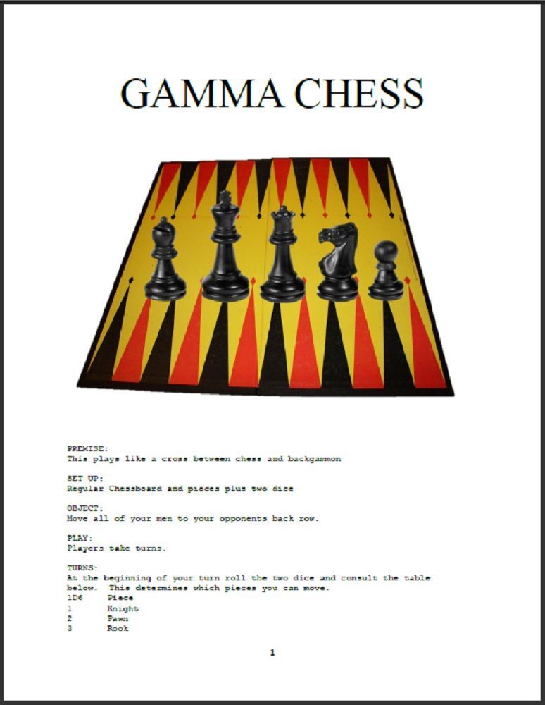 Gamma Chess box art