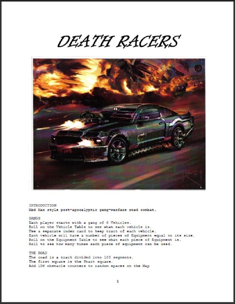 Coperta Death Racers