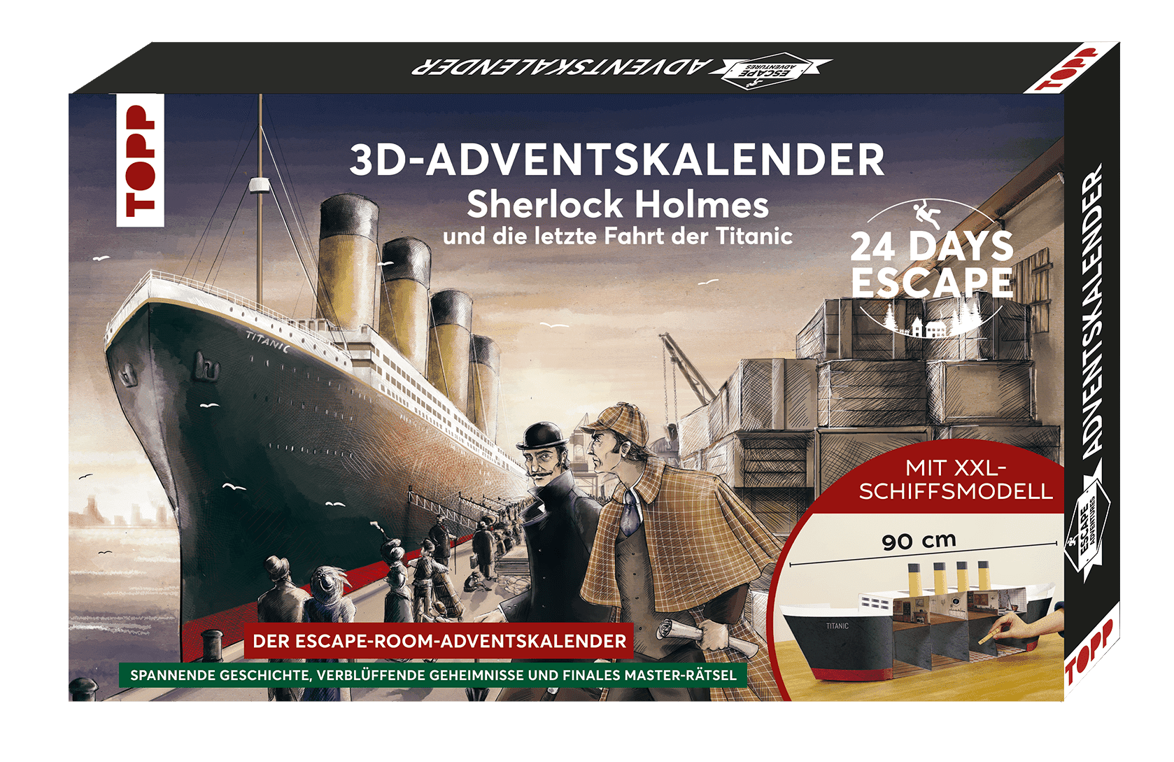 24 Days Escape: 3D-Adventskalender – Sherlock Holmes und die letzte Fahrt der Titanic box art