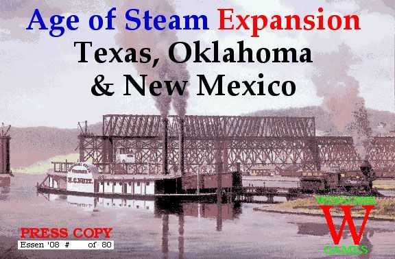 Coperta Age of Steam Expansion: Texas, Oklahoma & New Mexico