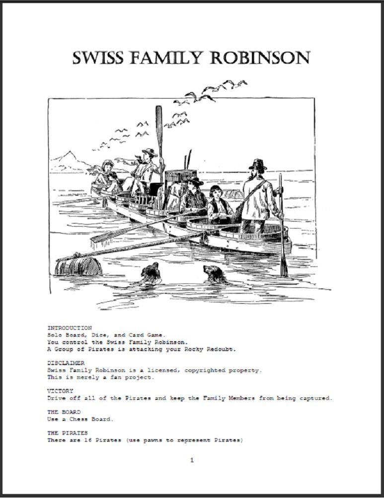Swiss Family Robinson doboz