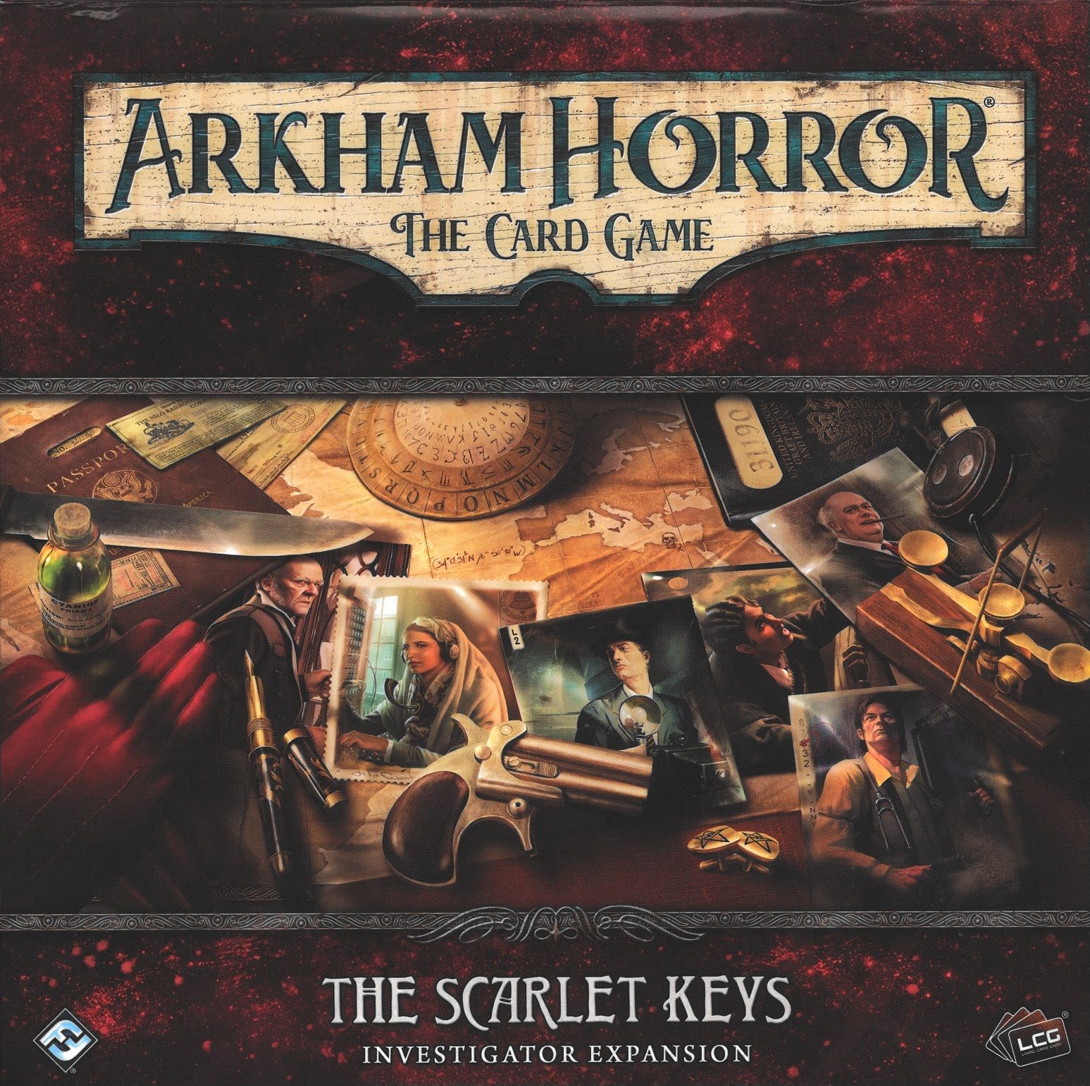 Arkham Horror: The Card Game – The Scarlet Keys: Investigator Expansion box art