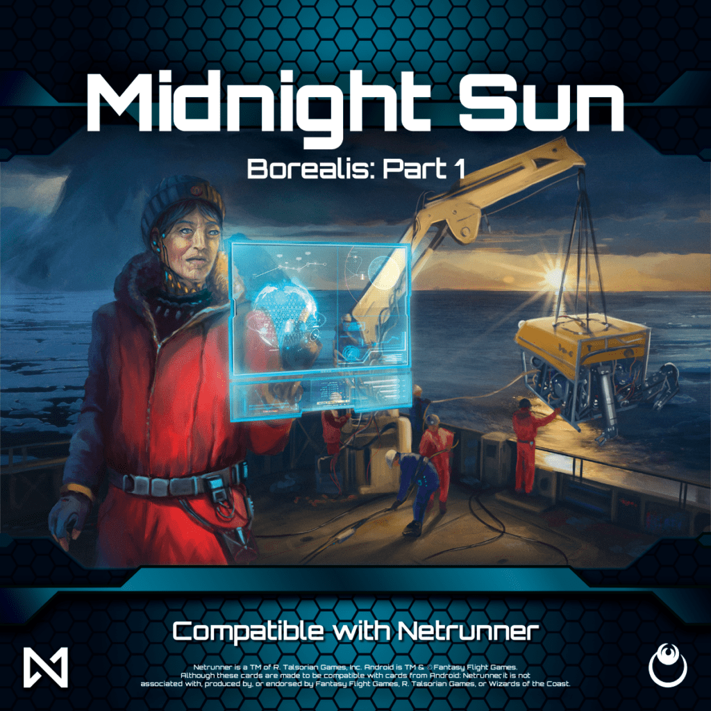 Coperta Midnight Sun: Borealis – Part 1 (fan expansion for Android: Netrunner)