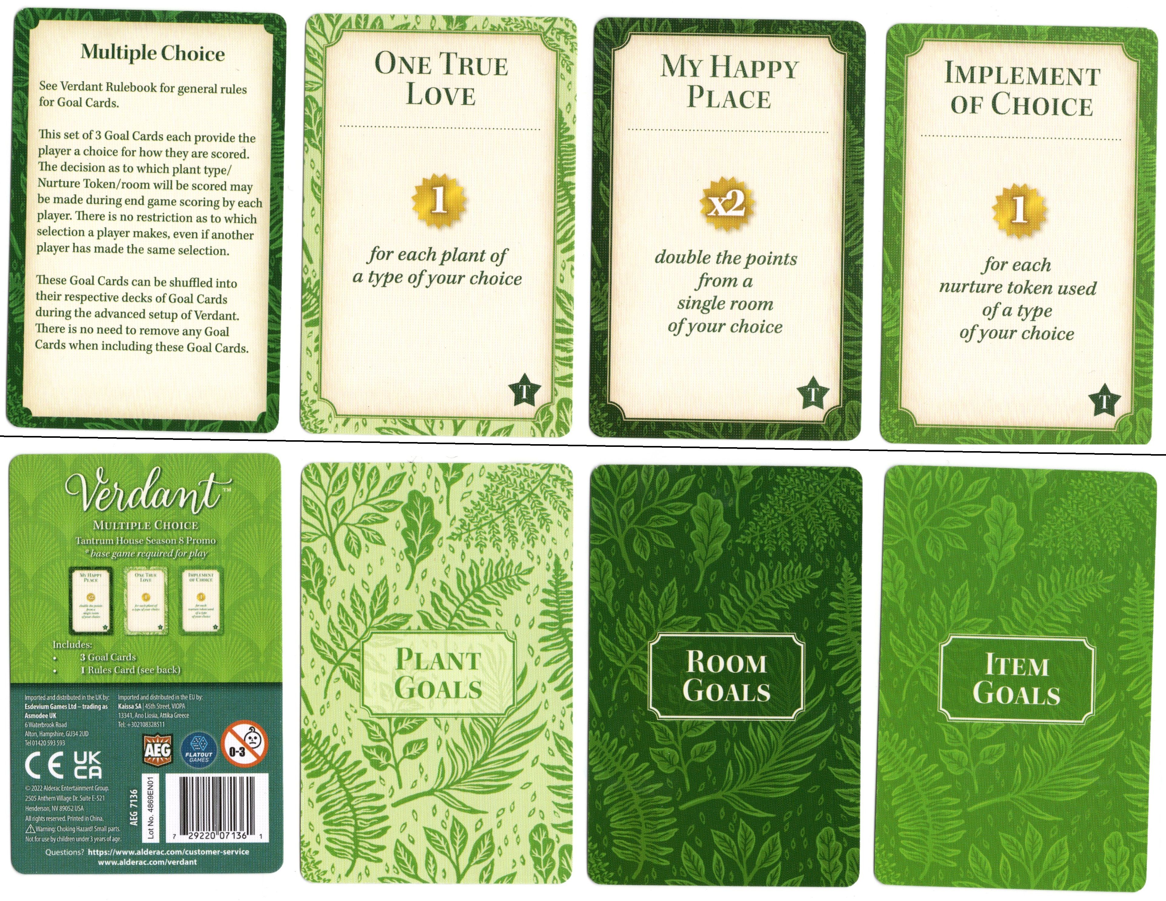 Verdant: Multiple Choice Tantrum House Season 8 Promo Cards box art