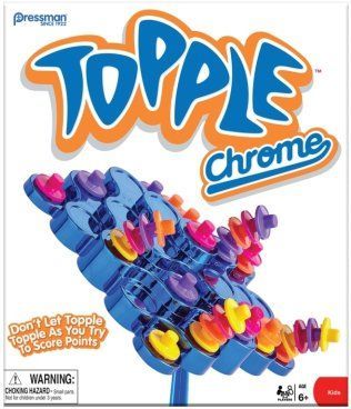 Topple box art