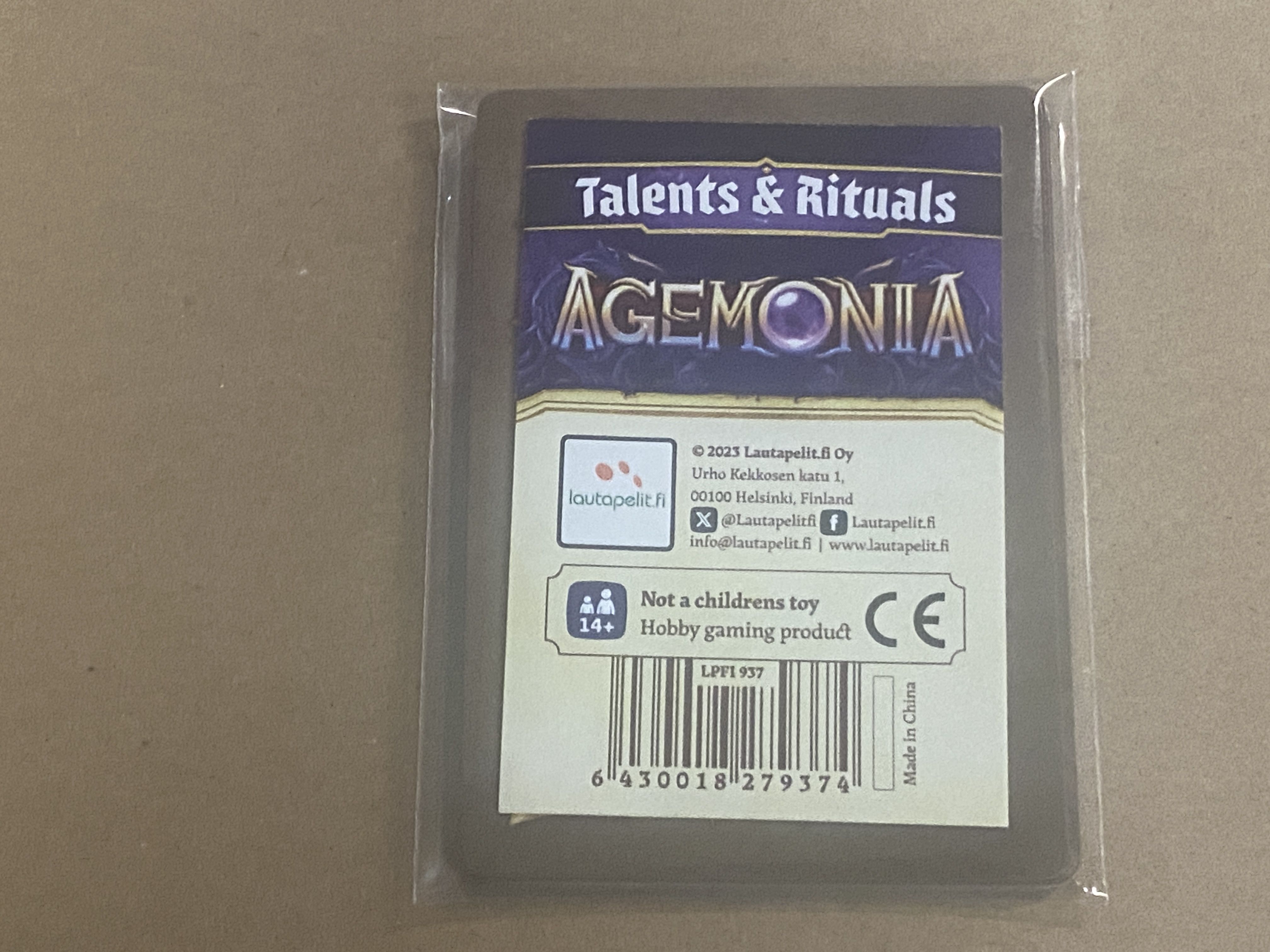 Agemonia: Talents & Rituals doboz
