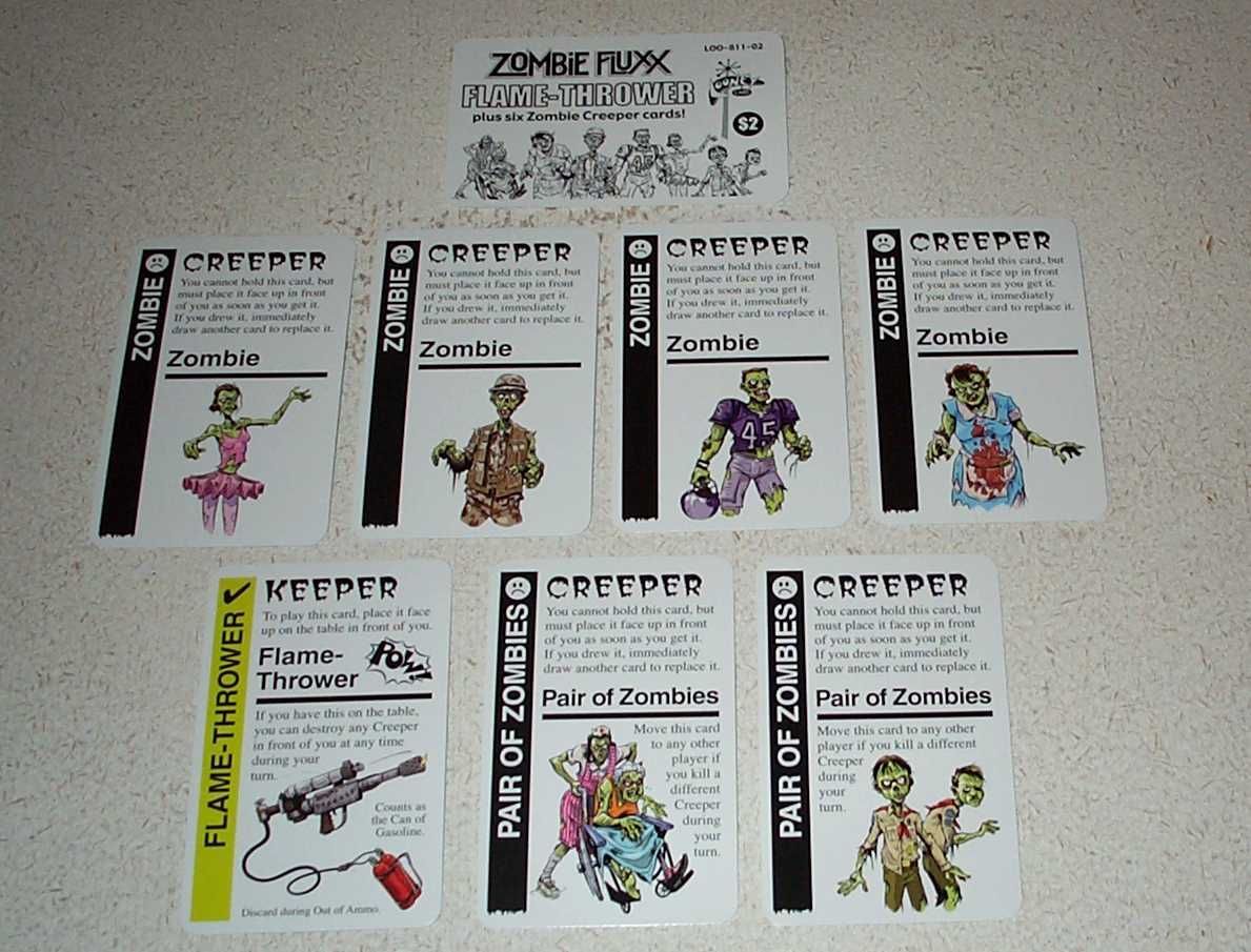 Coperta Zombie Fluxx: Flame-Thrower Expansion Pack