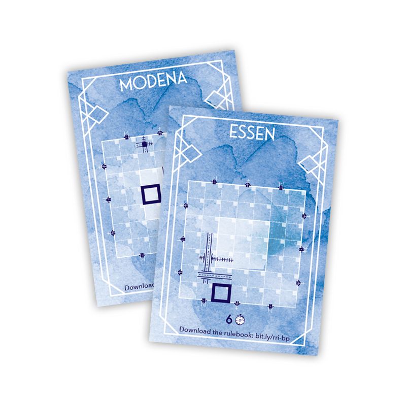 Coperta Railroad Ink: Essen 2022 Blueprint Promo Card