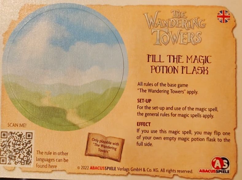 Coperta Wandering Towers: Fill The Magic Potion Flask Promo Card