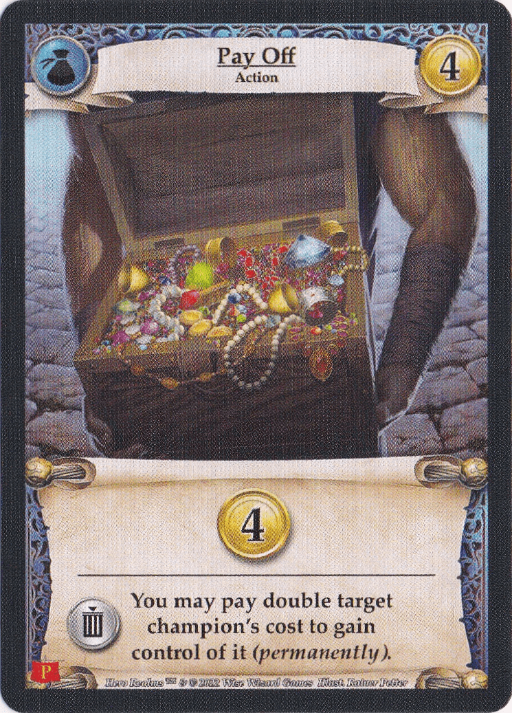 Hero Realms: Pay Off Promo Card doboz