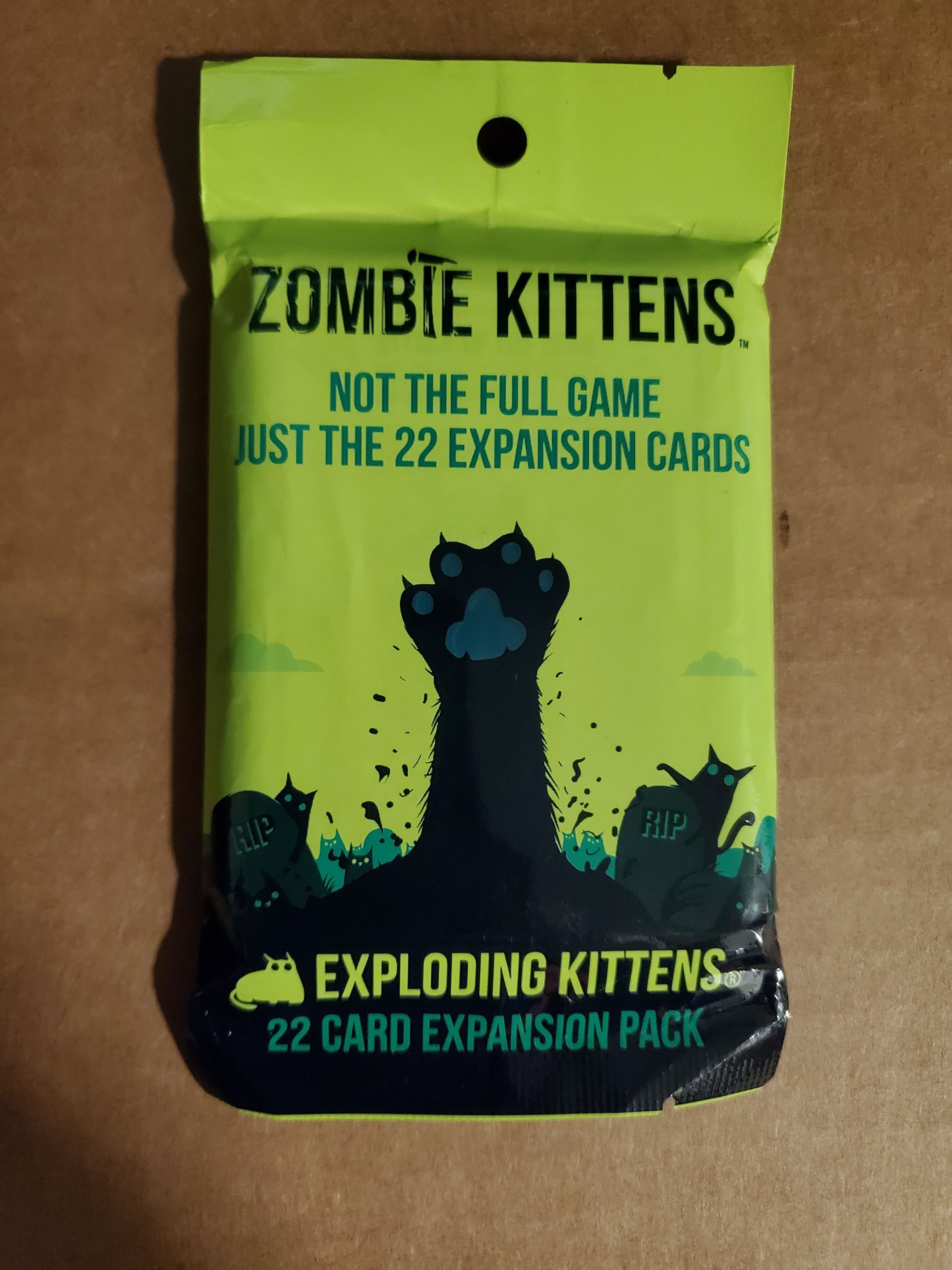 Zombie Kittens: Not the Full Game. Just the 22 Expansion Cards doboz