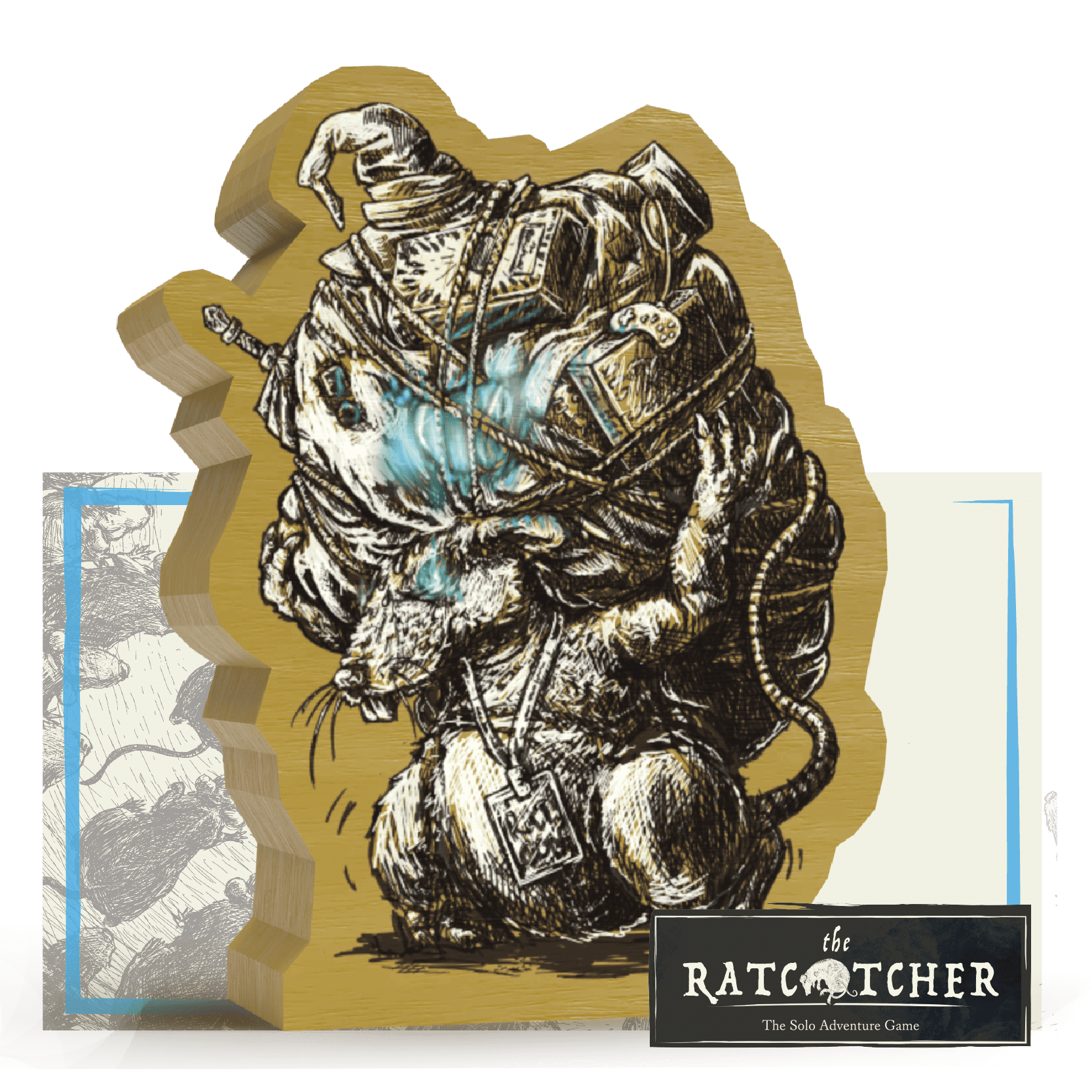 The Ratcatcher: The Solo Adventure Game – Swag Rat Promo doboz