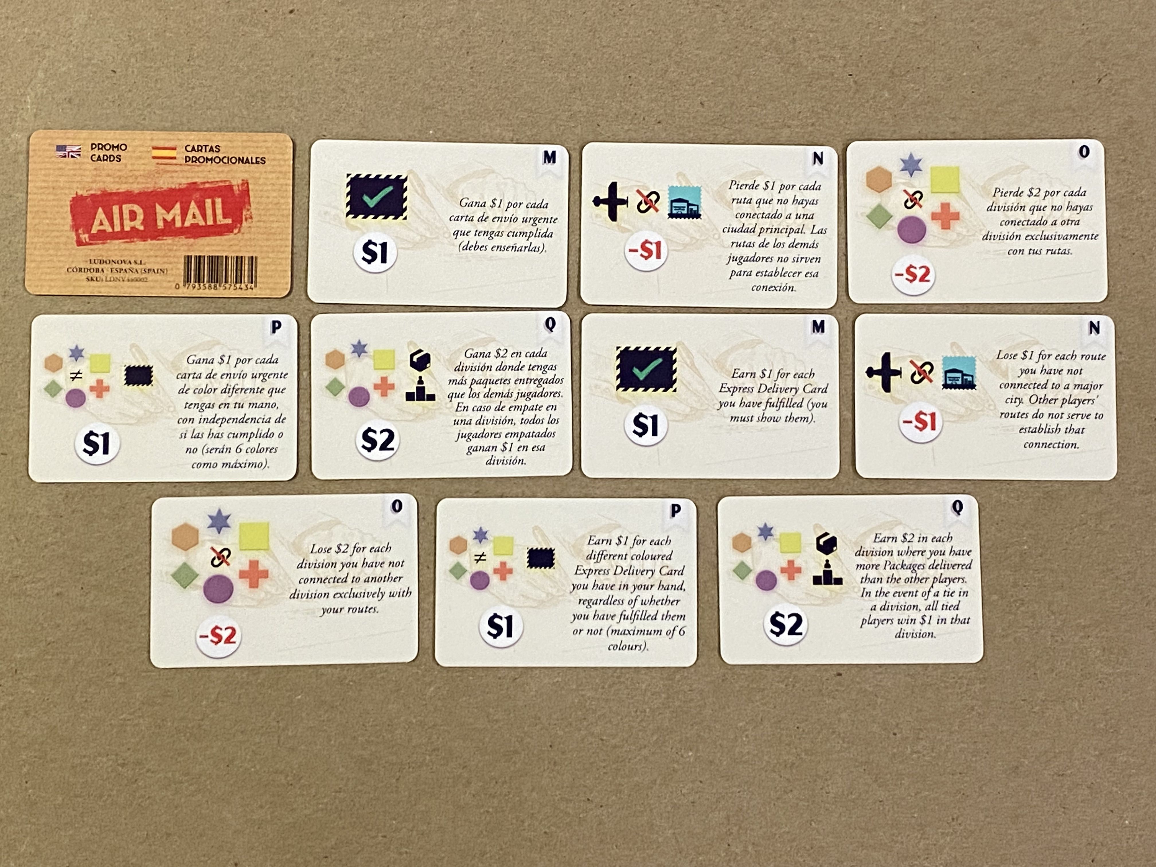 Air Mail: Promo Cards box art
