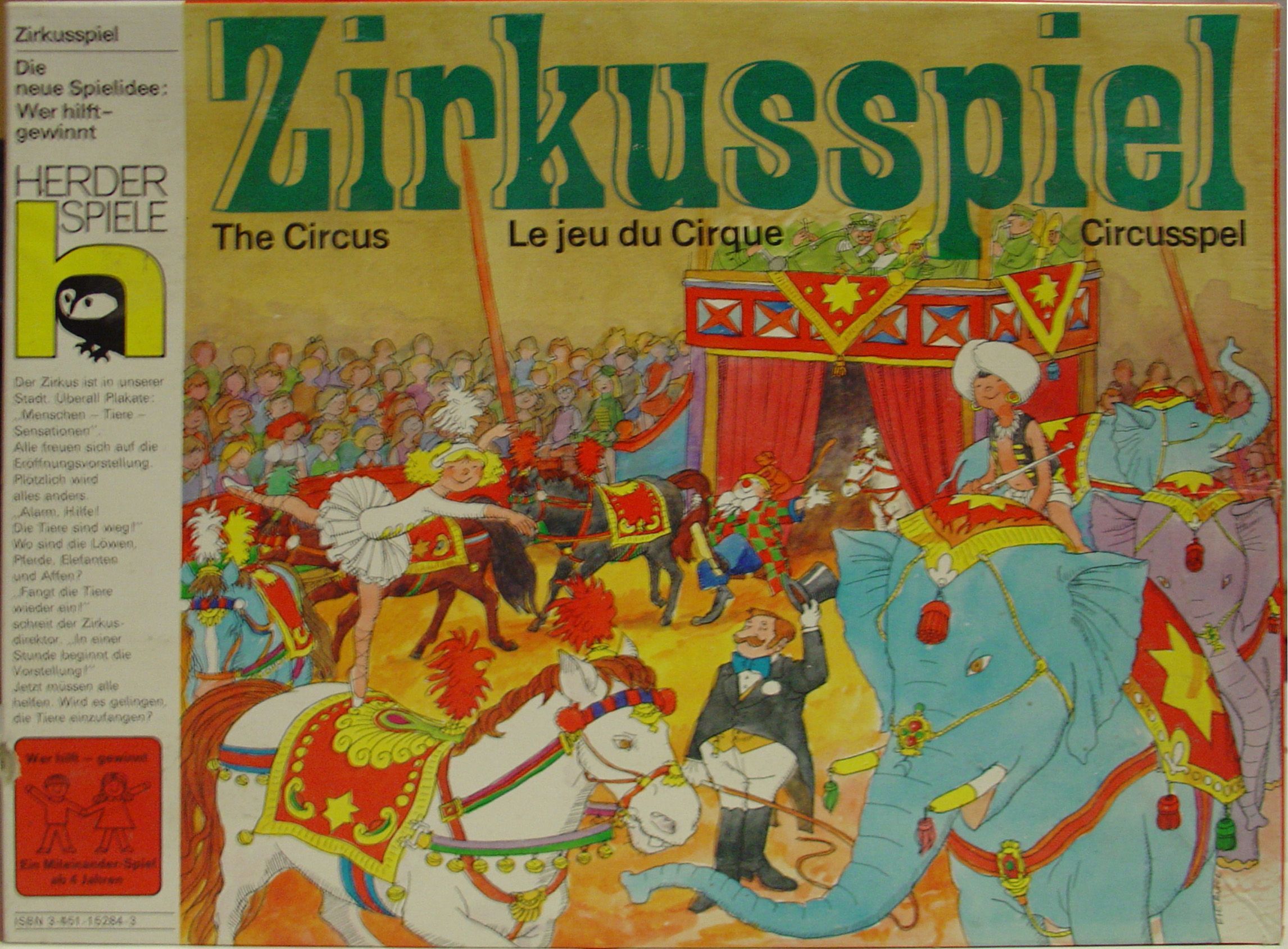 Zirkusspiel doboz