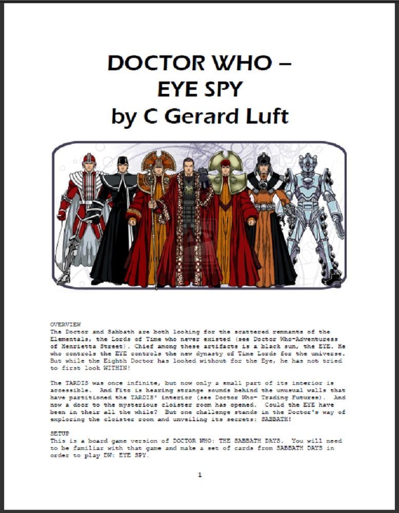 Doctor Who: Eye Spy box art