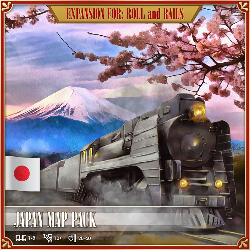 Coperta Roll and Rails: Japan Map Pack