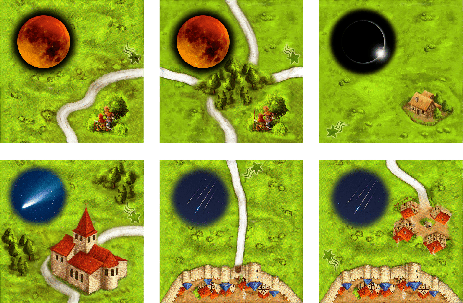 Celestial Events (fan expansion for Carcassonne) box art