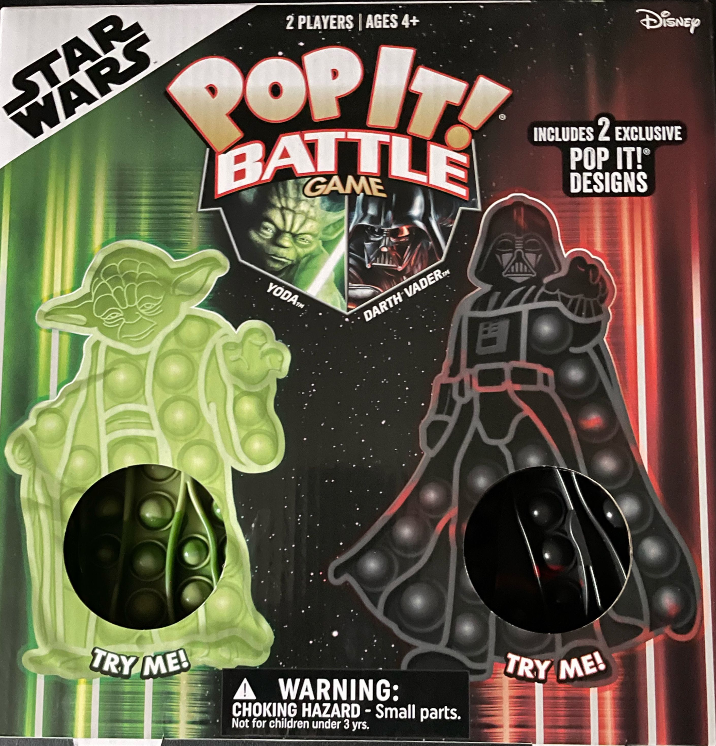 Pop It! Battle Game: Yoda vs. Darth Vader box art