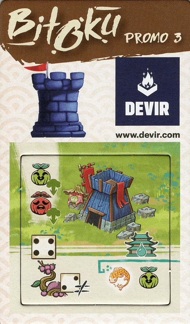 Bitoku: Promo 3 – Dice Tower 2022 Building Promo Tile doboz