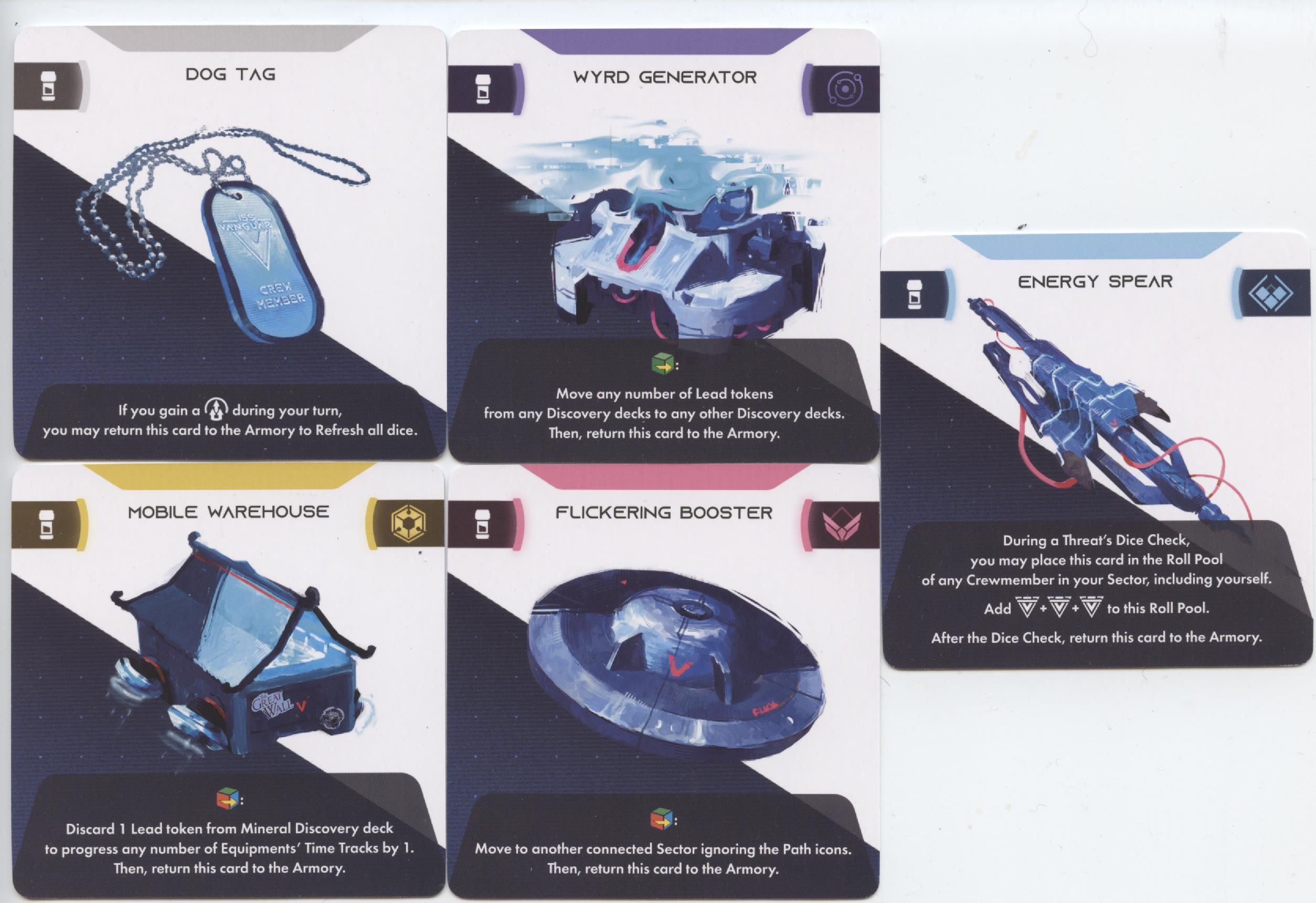 ISS Vanguard: Equipment Promo Cards doboz