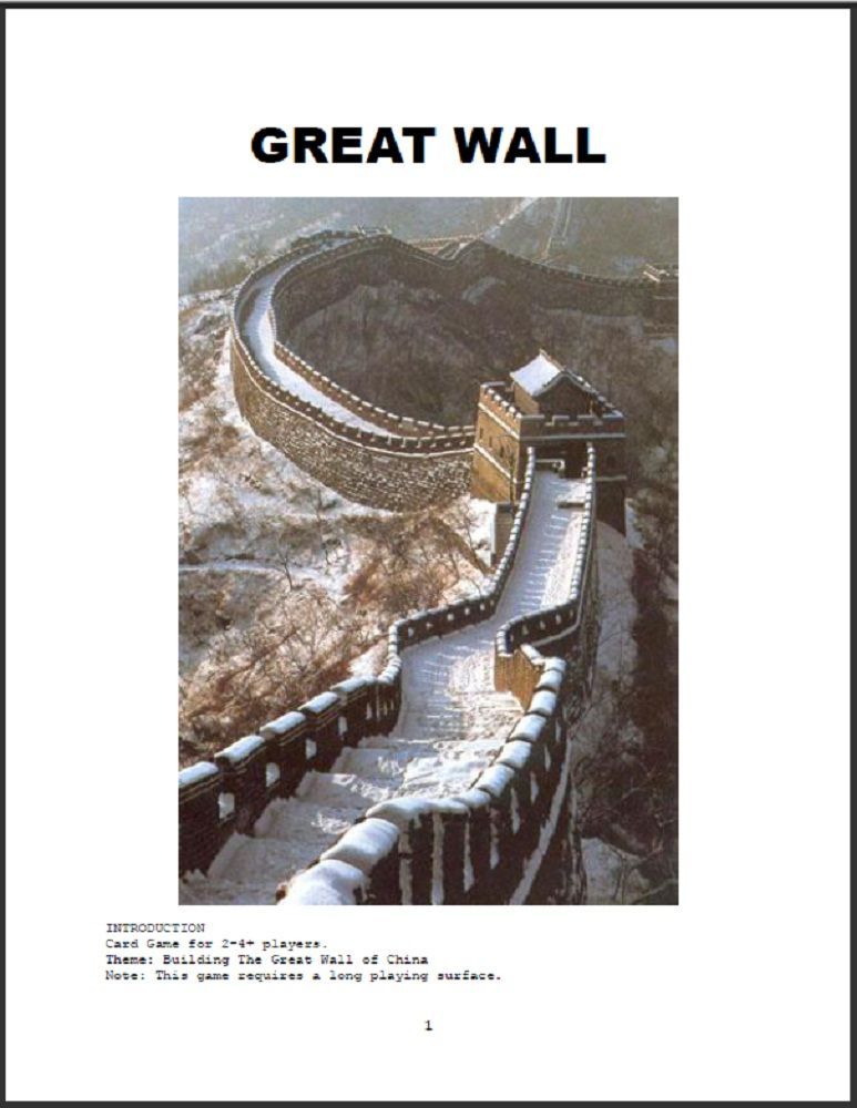 Great Wall box art