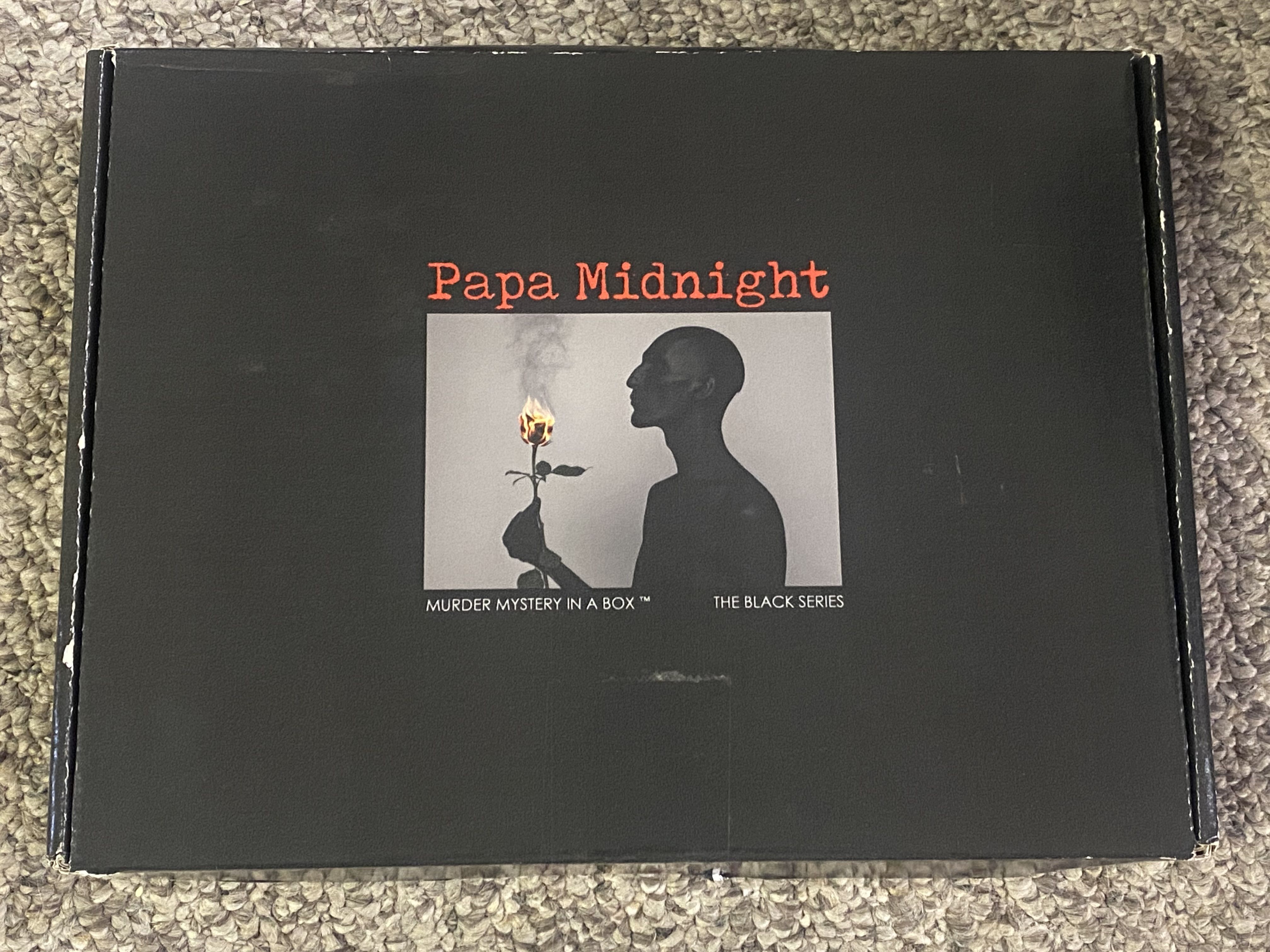 Murder Mystery in a Box: Papa Midnight box art