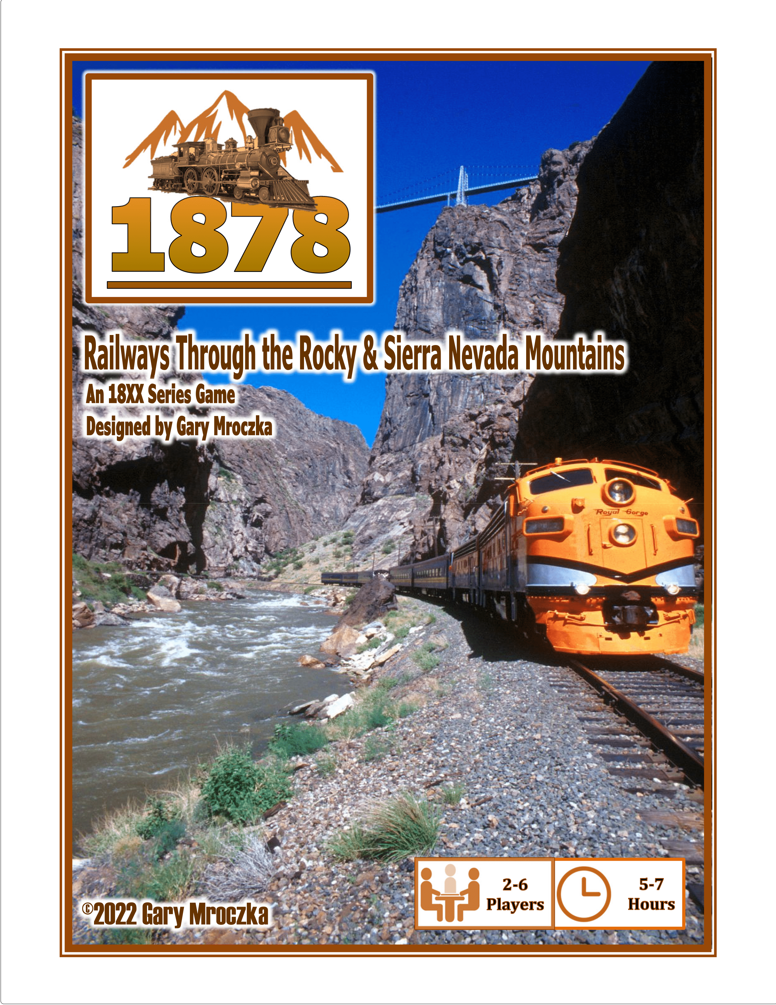 1878: Railways Through the Rocky & Sierra Nevada Mountains box art