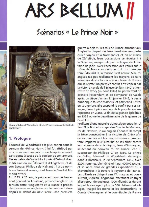 Ars Bellum II: Scénarios "Le Prince Noir" box art