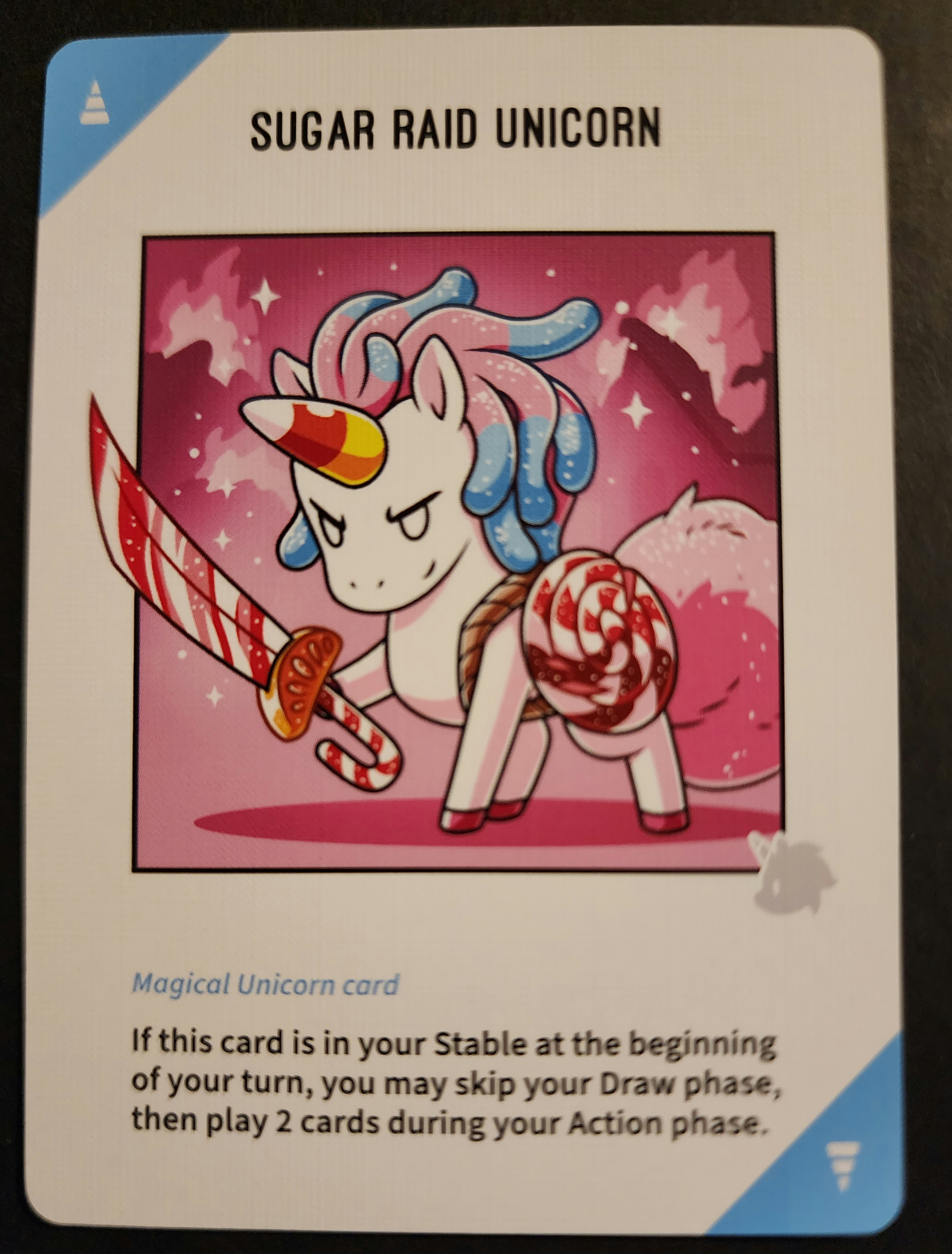 Unstable Unicorns: Sugar Raid Unicorn Promo Card box art