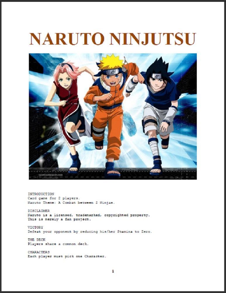 Coperta Naruto Ninjutsu